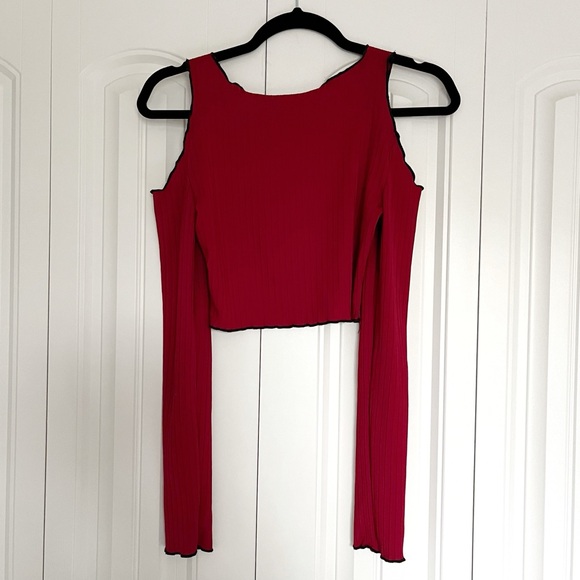 Shein Y2K Cold Shoulder Top - Picture 5 of 7